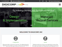 Tablet Screenshot of digicorp-inc.com